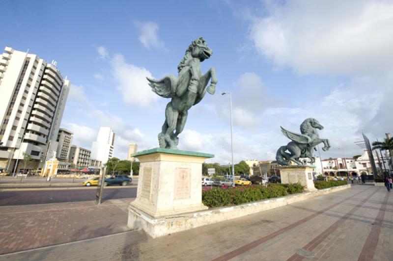 Muelle de los Pegasos, Cartagena, Bolivar, Colombi...