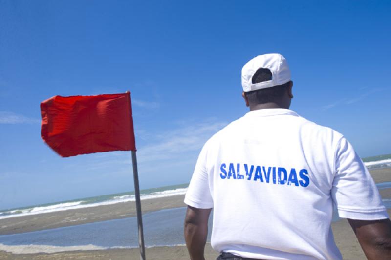 Salvavidas en la Playa la Boquilla, Boquilla, Cart...