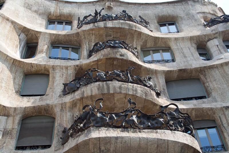 Casa Mila, Barcelona, CataluÃ±a, EspaÃ±a, Euro...