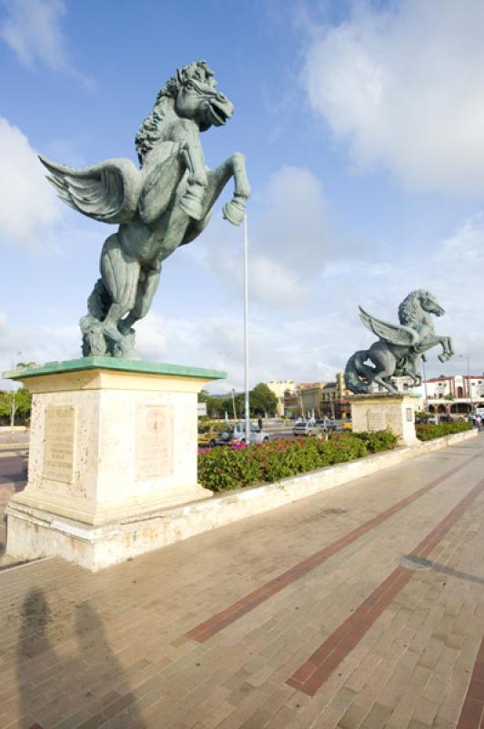 Muelle de los Pegasos, Cartagena, Bolivar, Colombi...