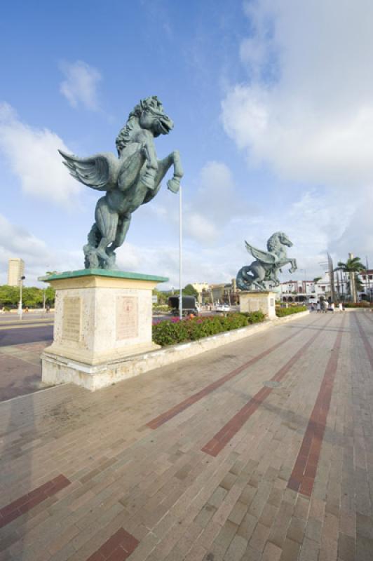 Muelle de los Pegasos, Cartagena, Bolivar, Colombi...