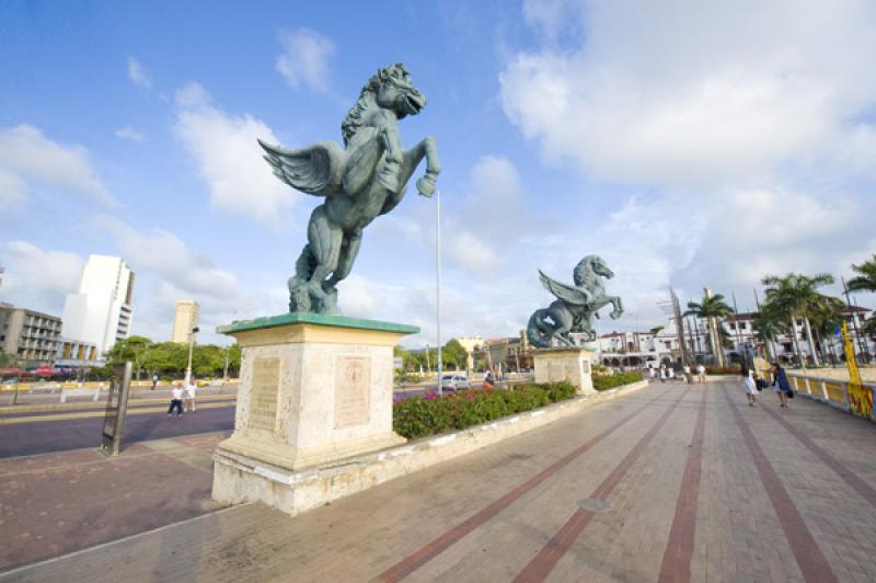 Muelle de los Pegasos, Cartagena, Bolivar, Colombi...