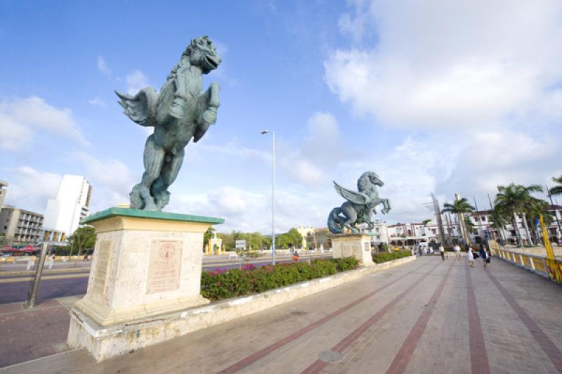 Muelle de los Pegasos, Cartagena, Bolivar, Colombi...