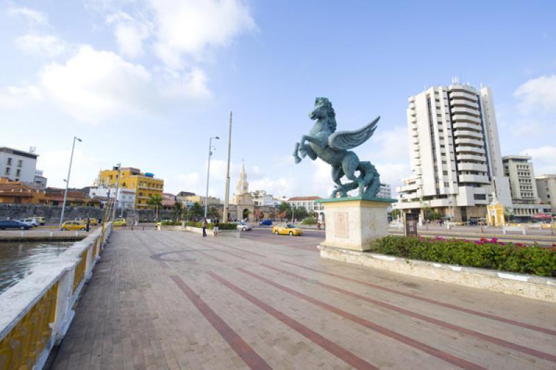 Muelle de los Pegasos, Cartagena, Bolivar, Colombi...