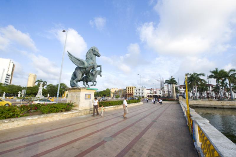 Muelle de los Pegasos, Cartagena, Bolivar, Colombi...