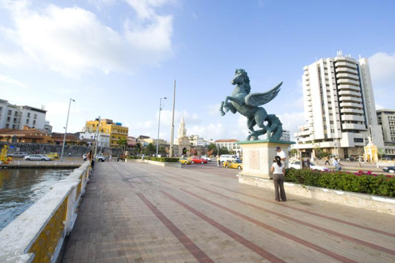 Muelle de los Pegasos, Cartagena, Bolivar, Colombi...