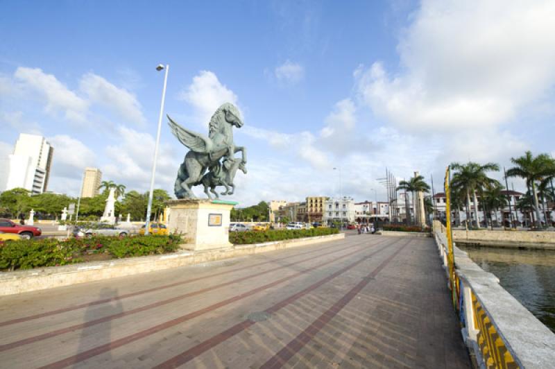 Muelle de los Pegasos, Cartagena, Bolivar, Colombi...