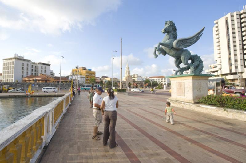 Muelle de los Pegasos, Cartagena, Bolivar, Colombi...