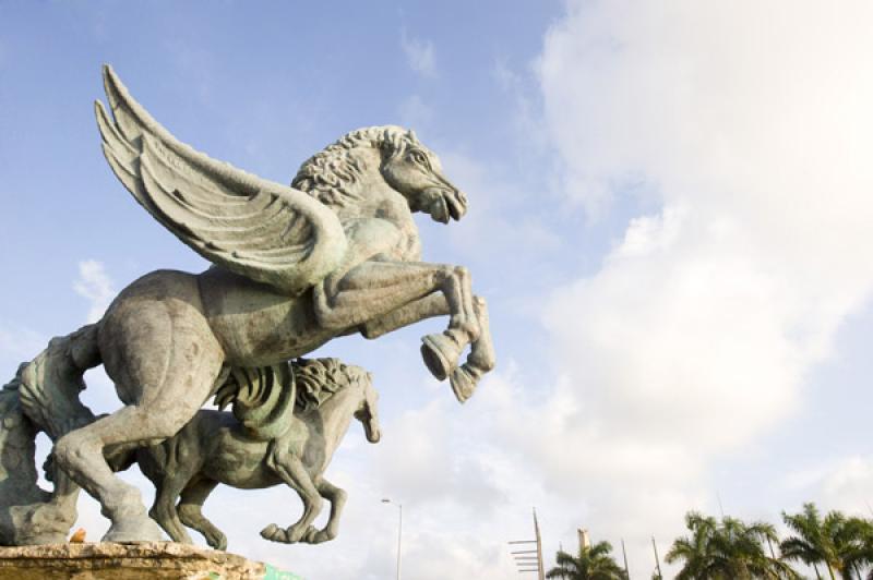 Muelle de los Pegasos, Cartagena, Bolivar, Colombi...