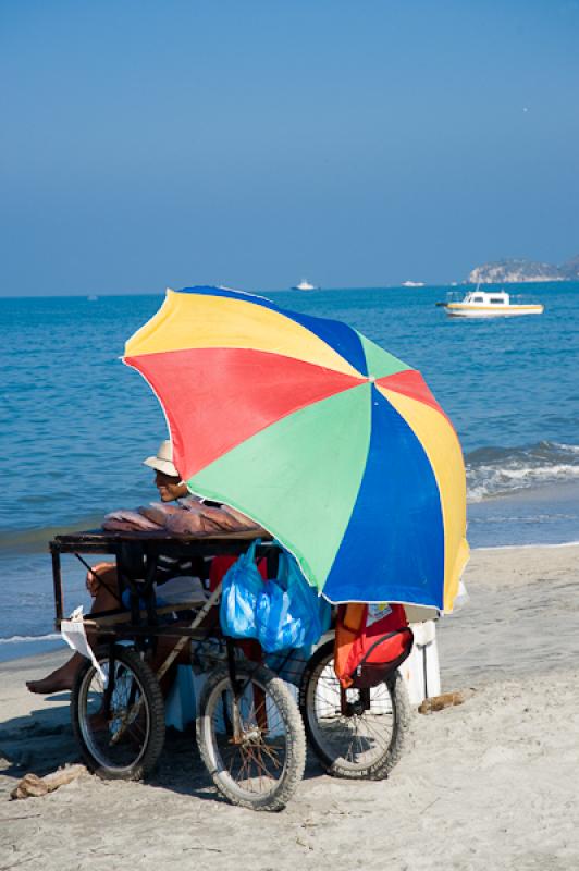 Vendedor en El Rodadero, Santa Marta, Magdalena, C...