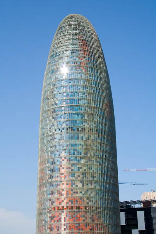 Torre Agbar, Barcelona, CataluÃ±a, EspaÃ±a, Eu...