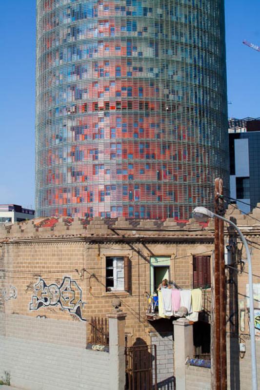 Torre Agbar, Barcelona, CataluÃ±a, EspaÃ±a, Eu...