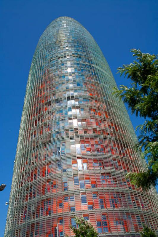 Torre Agbar, Barcelona, CataluÃ±a, EspaÃ±a, Eu...