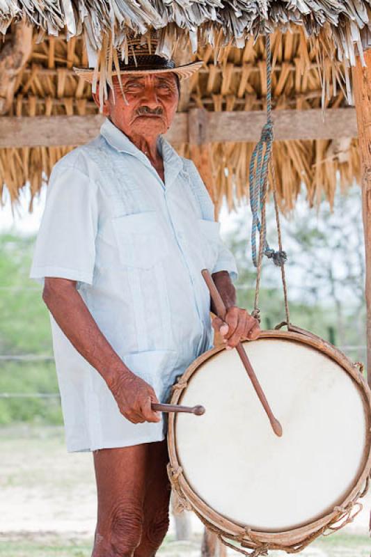 Hombre Wayuu, Cabo de la Vela, Peninsula de la Gua...