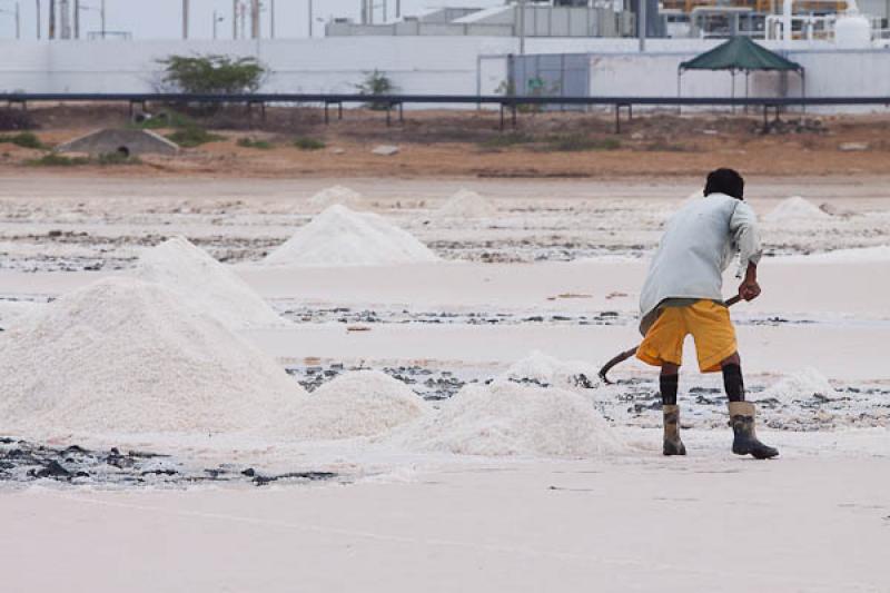 Hombres Trabajando, Salinas de Manaure, Manaure, L...