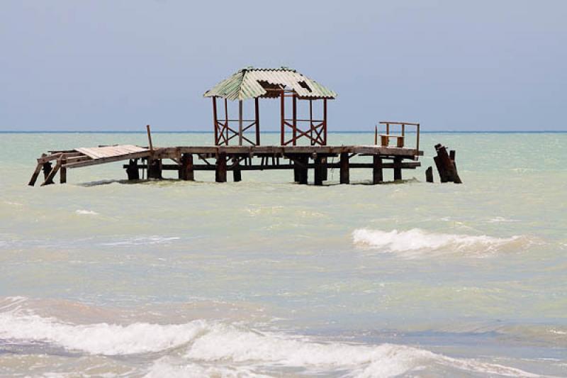 Muelle en el Mar, Manaure, La Guajira, Riohacha, C...