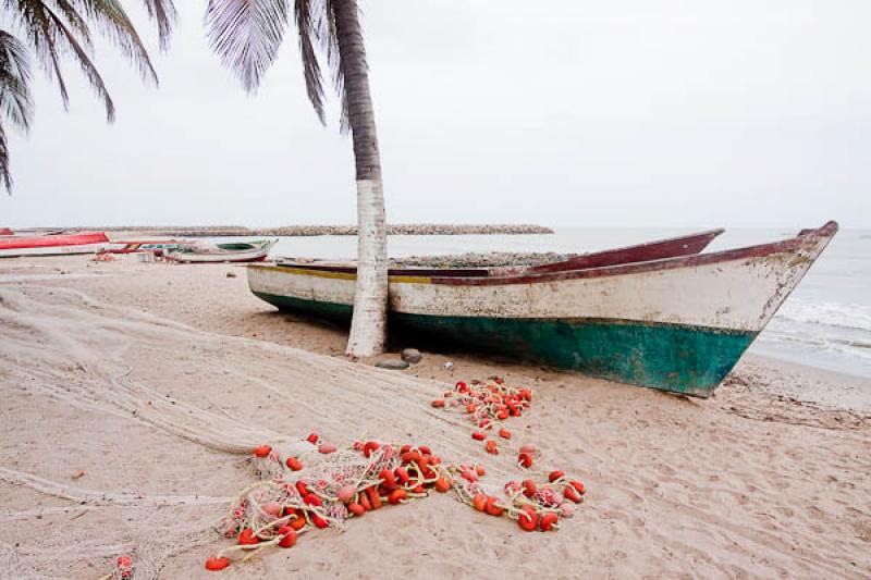 Botes en la Playa, Dibulla, La Guajira, Riohacha, ...