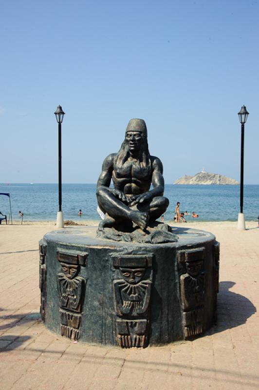 Monumento a la Deidad Tayrona, Santa Marta, Magdal...