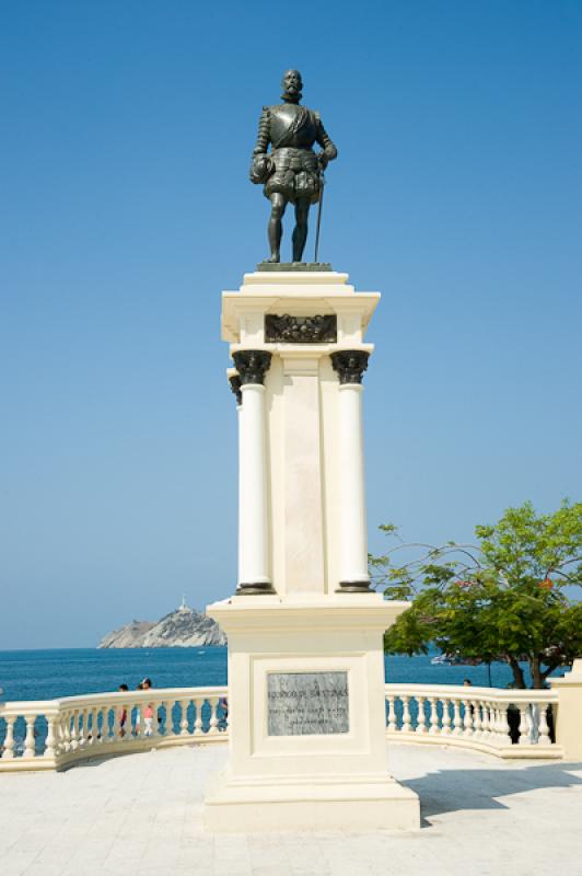 Estatua Rodrigo de Bastidas, Santa Marta, Magdalen...