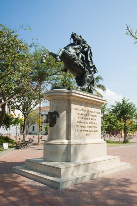 Monumento a Simon Bolivar, Santa Marta, Magdalena,...