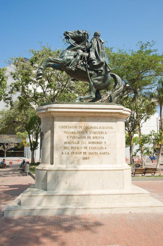 Monumento a Simon Bolivar, Santa Marta, Magdalena,...