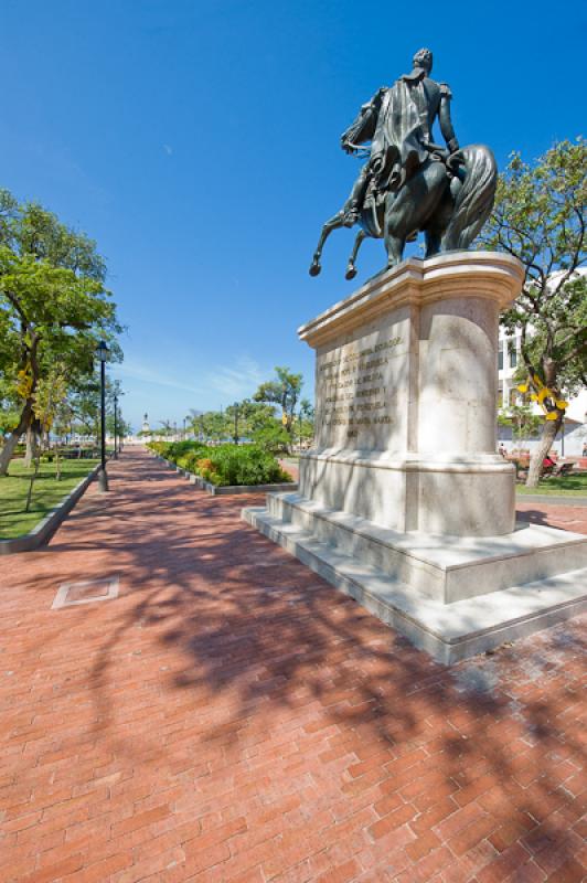 Monumento a Simon Bolivar, Santa Marta, Magdalena,...