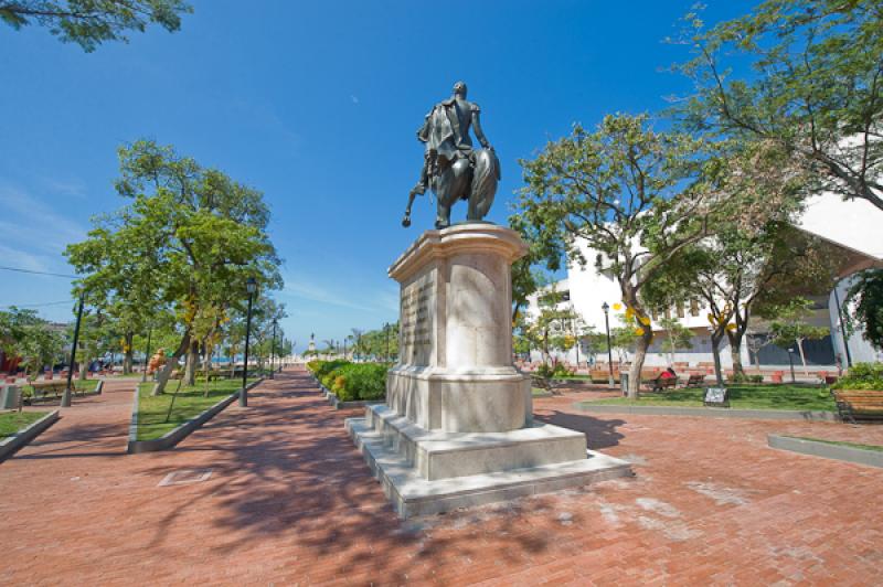 Monumento a Simon Bolivar, Santa Marta, Magdalena,...