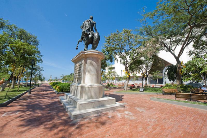 Monumento a Simon Bolivar, Santa Marta, Magdalena,...