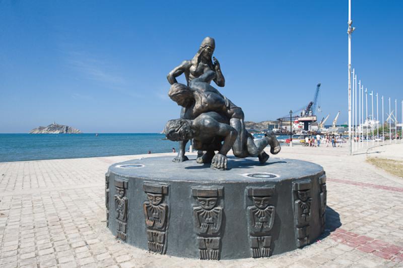 Monumento a la Deidad Tayrona, Santa Marta, Magdal...