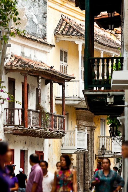 Arquitectura Colonial, Cartagena, Bolivar, Colombi...