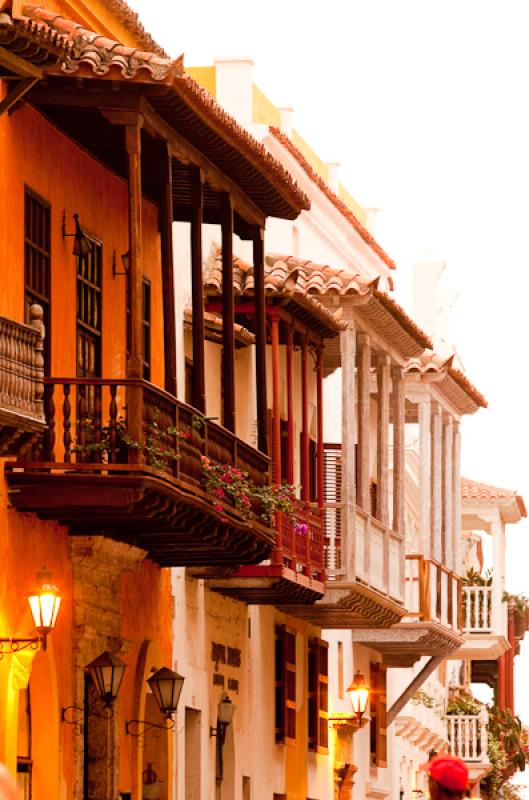 Arquitectura Colonial, Cartagena, Bolivar, Colombi...