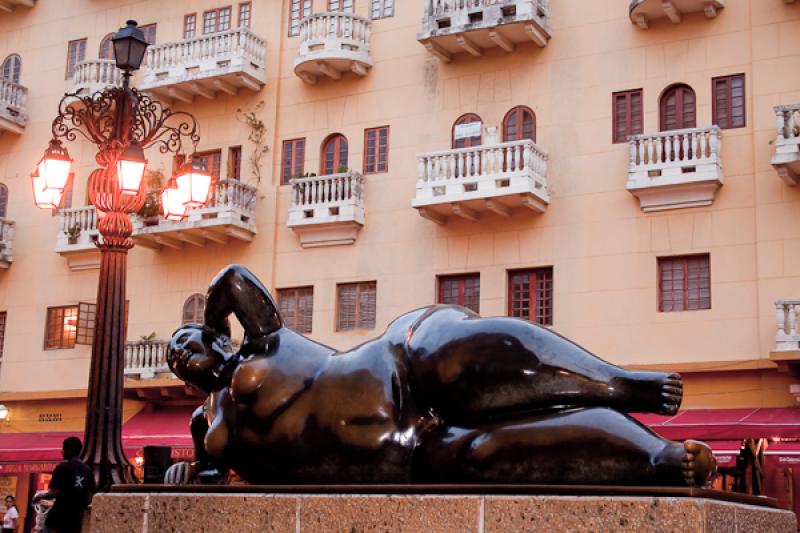 Plaza de Santo Domingo, Cartagena, Bolivar, Colomb...