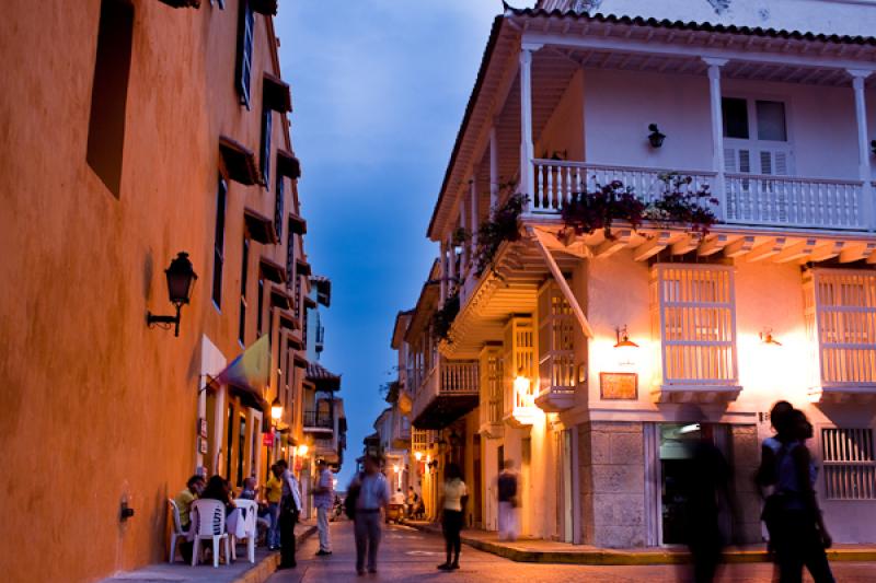 Plaza de Santo Domingo, Cartagena, Bolivar, Colomb...