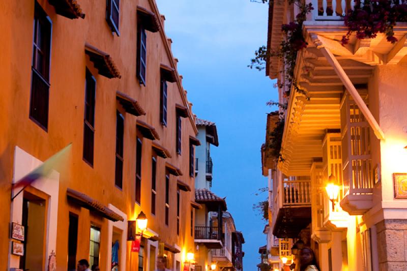 Plaza de Santo Domingo, Cartagena, Bolivar, Colomb...