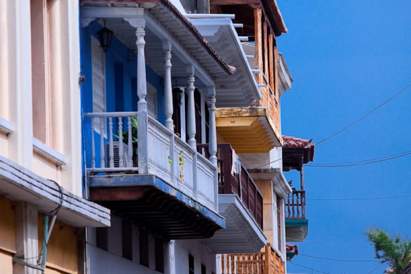 Arquitectura Colonial, Cartagena, Bolivar, Colombi...