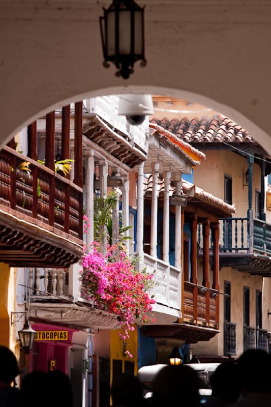 Arquitectura Colonial, Cartagena, Bolivar, Colombi...