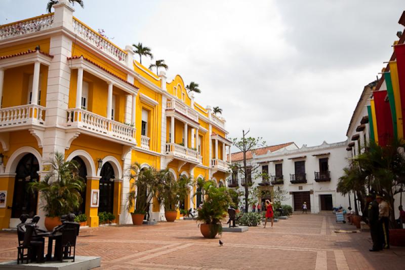 Plaza San Pedro Claver, Cartagena, Bolivar, Colomb...