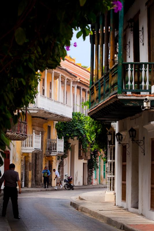 Arquitectura Colonial, Cartagena, Bolivar, Colombi...