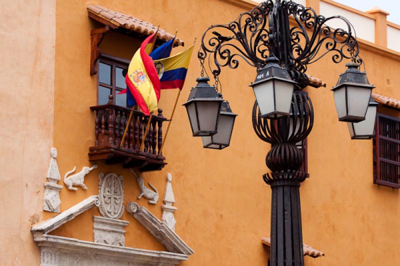 Plaza de Santo Domingo, Cartagena, Bolivar, Colomb...