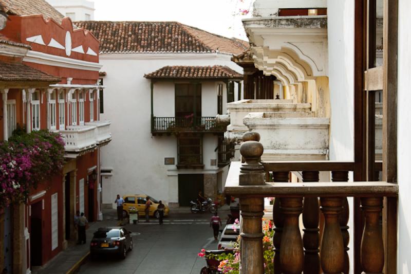 Arquitectura Colonial, Cartagena, Bolivar, Colombi...