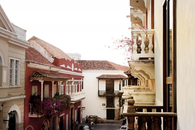 Arquitectura Colonial, Cartagena, Bolivar, Colombi...