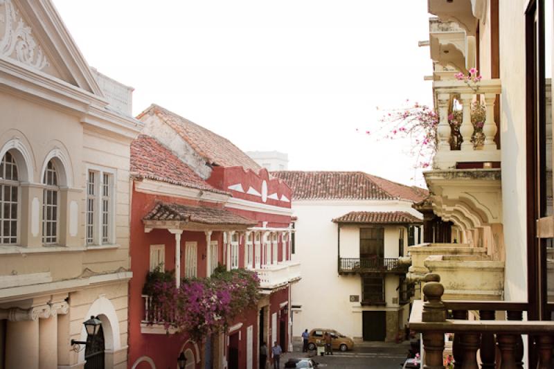 Arquitectura Colonial, Cartagena, Bolivar, Colombi...