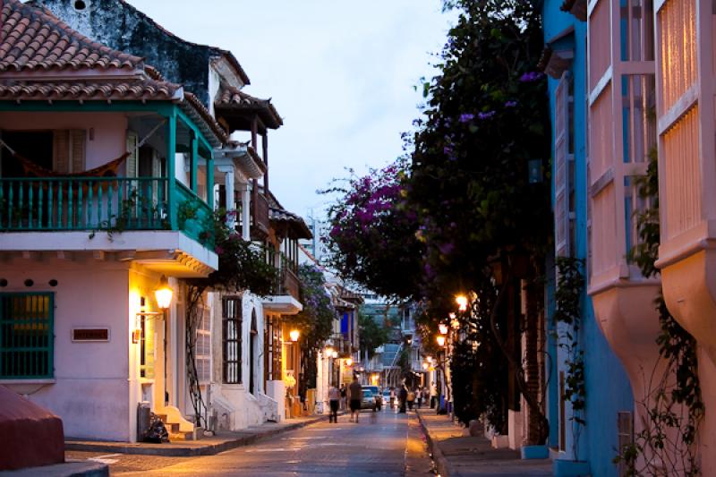 Arquitectura Colonial, Cartagena, Bolivar, Colombi...