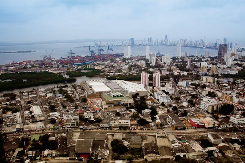 Panoramica de la Ciudad de Cartagena, Bolivar, Col...