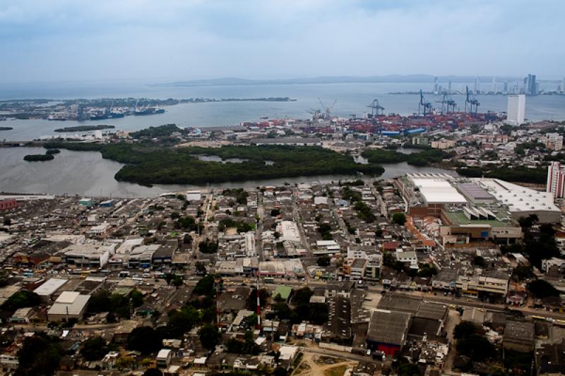 Panoramica de la Ciudad de Cartagena, Bolivar, Col...