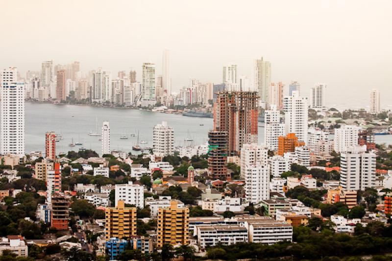 Panoramica del El Laguito, Cartagena, Bolivar, Col...