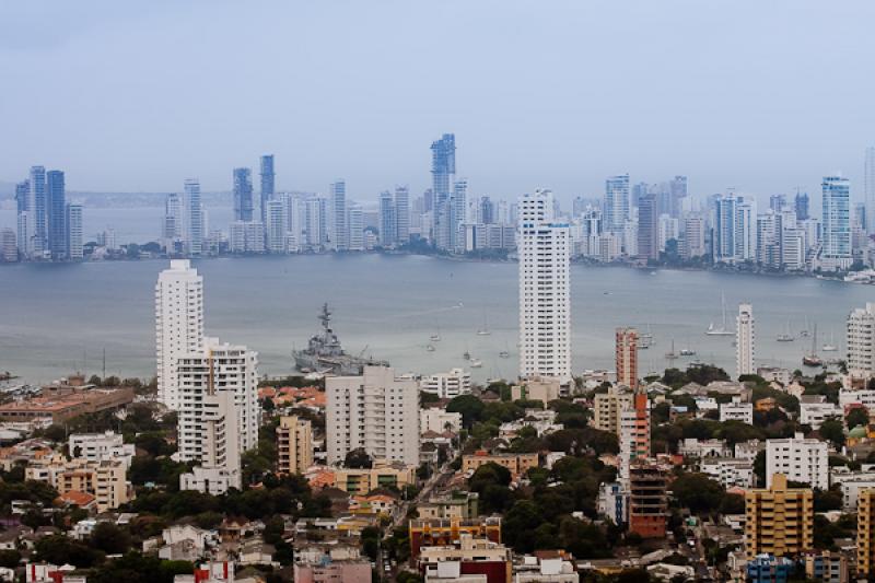 Panoramica del El Laguito, Cartagena, Bolivar, Col...