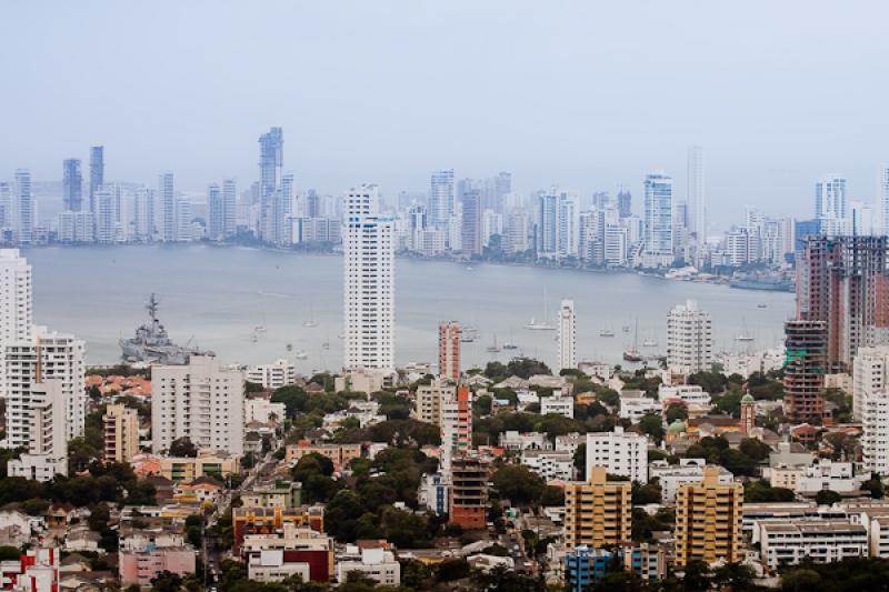 Panoramica del El Laguito, Cartagena, Bolivar, Col...