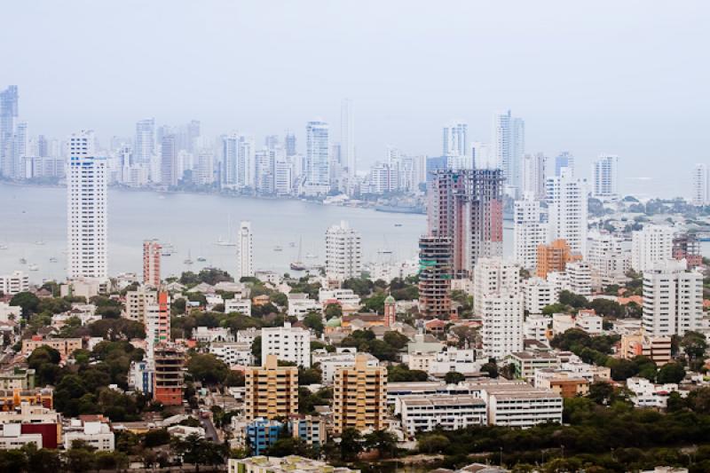 Panoramica del El Laguito, Cartagena, Bolivar, Col...