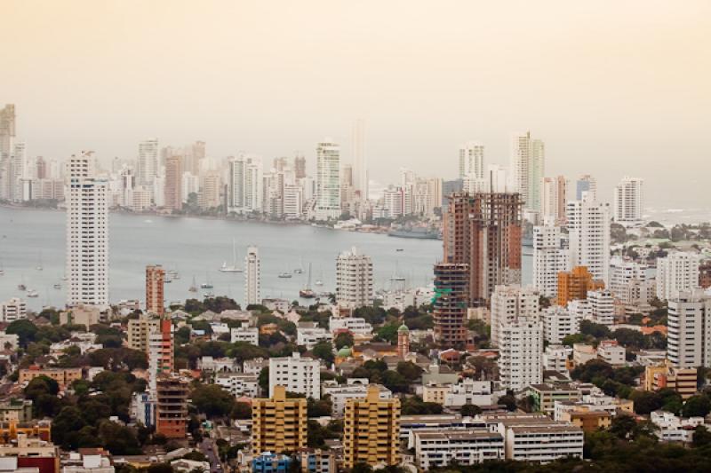 Panoramica del El Laguito, Cartagena, Bolivar, Col...